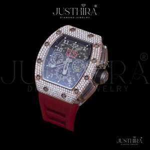 Reloj de Lujo con Diamantes Moissanite en Oferta, Estilo Hip Hop, con Aspecto Iced Out, Disponible a un Precio Competitivo - Product Image 4