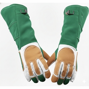 Gants de soudage en cuir robustes, résistants à la chaleur, gants de travail de protection pour soudeurs professionnels, usine OEM - Product Image 1