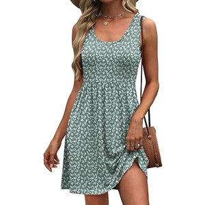 Robe de plage légère et tendance pour femme, motif tropical, coupe ample, tenue de vacances pour la plage - Product Image 1