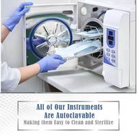 Kit de Suture Orthopédique pour Chirurgie Mineure, 13 Pièces, Boîte à Instruments, Instruments Chirurgicaux Médicaux Vétérinaires, Ensemble d'Instruments en Acier Inoxydable pour Chevaux