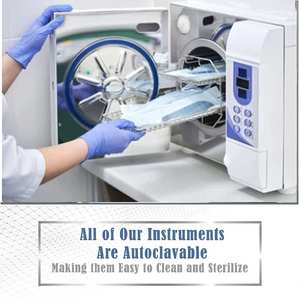 Kit de sutura para cirugía menor de 13 piezas con caja de instrumentos, juego de instrumentos quirúrgicos médicos y veterinarios de acero inoxidable - Product Image 6