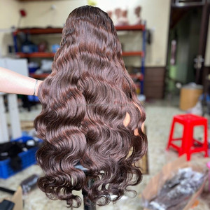 Perruques Cheveux Humains Ondulés Naturels les Plus Vendues, Perruques Frontales en Dentelle Cheveux Vietnamiens Bruts, Style Sans Colle, Perruque Longue Densité 180% 250% Personnalisable - Product Image 3