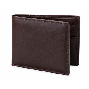 Modern Professional Men Genuine Leather Short <b>Wallet</b> RFID Blocking Multiple <b>Card</b> Slots Compact Bifold <b>Wallet</b> Custom OEM - Product Image 1