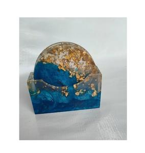 Affordable Wholesale Resin Cup Coaster Handmade <b>Epoxy</b> <b>Table</b> Decoration Drink Mat for Home Office Restaurant Hotel Party Wedding - Product Image 3