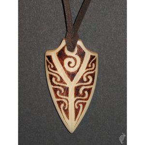 Collar de Hueso Tallado a Mano, Estilo Tribal Étnico Artesanal, Collar Bohemio Vintage, Joyería Hecha a Mano para Mujer - Product Image 4