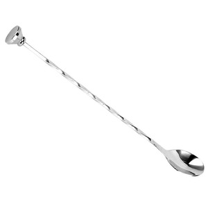 Cuchara de Bar de Acero Inoxidable con Mango Trenzado de Primera Calidad, Herramienta Profesional para Mezclar Cócteles, Elegante Accesorio para Bebidas - Product Image 1