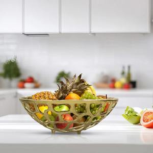 Corbeille à fruits décorative en métal, design ouvert moderne, centre de table de cuisine, panier pour fruits et légumes, décoration intérieure - Product Image 5