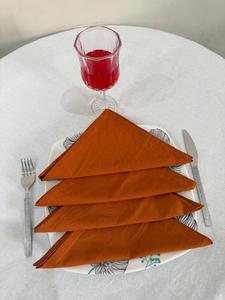 <b>Yellow</b> Square Cotton Handblock Printed Napkin Handmade High Soft Quality Wedding Dinner Eco-Friendly Reusable 16x16 Inches 10 - Product Image 6