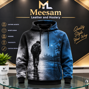 <b>Men's</b> Light <b>Grey</b> Hoodie Cartoon Fishing Logo Pullover <b>Sweatshirt</b> Front Pocket Regular Fit Casual Autumn Top - Product Image 6