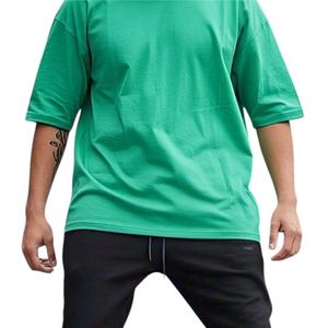 USA Market Wholesale Eco-Friendly Fleece Blank Cotton Oversized T-Shirt Custom Branding Regular Loose Fit Streetwear Casual - Product Image 2