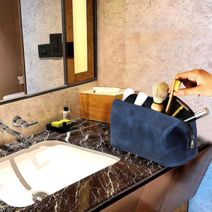 Premium Luxury leather Toiletry Bag travel accessories organizer with spacious interior and durable zipper closure in low price - Product Image 5