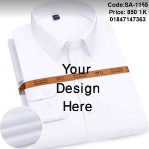 Tela de algodón sólido textura Garrunty Algodón puro mangas completas vestido de hombre camisa de oficina formal para hombres de fábrica de Bangladesh - Product Image 6