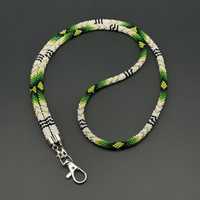 Collier bohème coloré à perles, porte-clés élégant et cordon pour badge d'identification pour femmes à prix avantageux