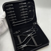 Pince à retirer les micro-liens la plus vendue, en acier inoxydable noir mat, kit d'outils pour extensions de cheveux avec logo personnalisé, poids 300g