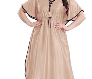 <b>Kaftan</b> Handmade Moroccan <b>kaftan</b> Dress Batwing Wide Sleeve V Neck Polyester Regular Fit Casual Evening Party Flared Sleep Wear - Product Image 1