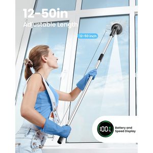Spazzola Elettrica Rotante Impermeabile IPX7 2026 Aggiornata, Senza Fili, con 7 Spazzole, per Pulizia Bagno e Multiuso - Product Image 5