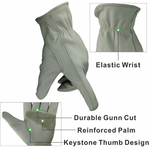 Guantes de Trabajo de Cuero para Invierno, Transpirables, Tejido Suave, Guantes de Seguridad para Tareas de Ensamblaje Diarias Precisas - Product Image 4