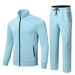 Ensemble de survêtements streetwear personnalisés vierges en gros, ensembles de jogging, vêtements de sport, pantalons de survêtement et vestes, ensemble de survêtement imprimé pour hommes - Product Image 2
