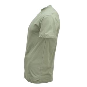 Camiseta de Manga Corta para Hombre, Color Verde Oliva, Cuello Redondo, Corte Regular, Transpirable, Informal, de Algodón, Estilo Checo - Product Image 4