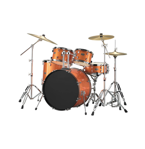 Batería Acústica de Álamo de Alta Calidad, Kit Completo de 5 Piezas con Tronos, Platillos y Soportes de Doble Refuerzo para Principiantes - Product Image 6