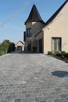 Dalles de pavé extérieur en pierre bleue de calcaire gothique de haute qualité 20x20x2 cm de l'usine Thanh Thanh Tung, garantie à vie