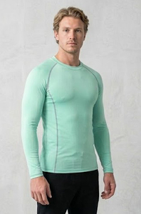 T-shirt de compression pour homme à manches longues, Rash Guard, sous-vêtement de sport, maintien musculaire, t-shirt de natation ajusté - Product Image 3