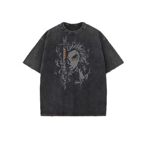 Camiseta Extra Grande con Estampado Personalizado, Lavada al Ácido, para Mujer, 100% Algodón, Transpirable, de Secado Rápido, Camisetas para Hombre - Product Image 3