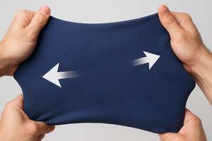 ผ้าถักน้ำหนักเบา SWL-1A1311 รีไซเคิลจากใยแก้ว PET/Spandex 91/9 สำหรับเด็กชายและเด็กหญิง - Product Image 4