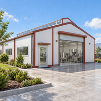 Prefab geprefabriceerde voedselverwerkingshal van staalconstructie voor de verwerking van fruit, sauzen, sappen en dranken.