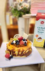 Best Manufacture Wholesale Non Dairy Cream <b>Basque</b> Cheesecake Dough 1KG Bakery Ingredient HALAL OEM/ODM Service Good Price - Product Image 4
