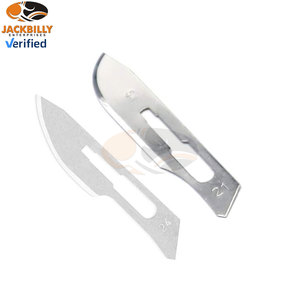 Cuchillo Quirúrgico Manual de Acero Inoxidable con Mango Número 4 y 20 Hojas de Bisturí Desechables Estériles, Instrumentos Médicos - Product Image 5