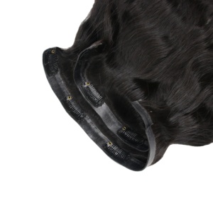 Clip sans couture dans l'extension de faisceau de cheveux humains 100% brut vietnamien Remy naturel vendeur prix de gros - Product Image 1