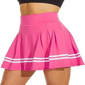 Minifalda Plisada de Moda para Mujer, con Bordado Floral, Cintura Elástica con Cordón Ajustable, Estilo Urbano - Product Image 3