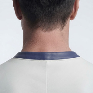 <b>Men</b> Short Sleeve Leather T <b>Shirts</b> <b>Men's</b> V-Neck Leather T-<b>Shirt</b> <b>Men</b> Leather T <b>Shirt</b> Streetwear <b>Men</b> Leather T <b>Shirt</b> Wholesale - Product Image 5