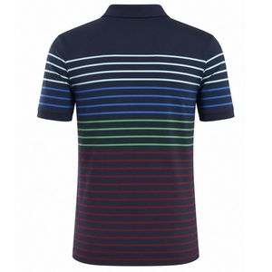 Polo à manches courtes pour homme, rayé marine, sublimation, vêtements de sport décontractés, haut confortable pour le golf et l'entraînement en plein air - Product Image 2