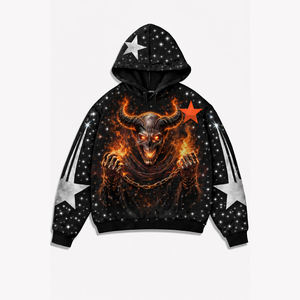 Sudadera con capucha de estilo urbano a la moda, diseñada con arte impreso en serigrafía de alta calidad, sudadera moderna con estilo urbano y a la última. - Product Image 1