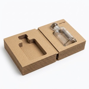 Insert de protection vintage gravé en carton ondulé pour le rangement de bijoux, séparateur antichoc en carton, taille personnalisée, e-commerce - Product Image 3