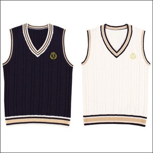 Tiki Taka Sports OEM High Quality Custom Men's School <b>Cardigan</b> <b>Sweater</b> Winter Wool/Nylon V-neck Full Sleeves Single Button Lace - Product Image 1
