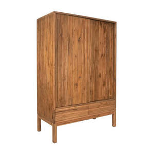 Armoire coulissante moderne modulaire écologique durable en teck massif avec rangement pour hôtels et mobilier de resort - Product Image 4