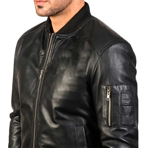 Premium Real Sheep Hide Leather <b>Jacket</b> For <b>Men</b> Fashionable And Long Lasting Comfort Durable Classy Outerwear Soft Premium Style - Product Image 4