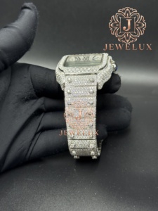 Montre Hip Hop Moissanite Diamant avec Logo Personnalisé, Meilleure Vente, Fabrication Premium pour Fournisseurs de Cadeaux Promotionnels - Product Image 6