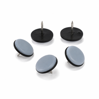 Glissières de chaise en PTFE de 20 mm à fixer sur les pieds de chaise en bois et pour sols durs
