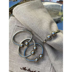 Ensemble de 4 anneaux à serviettes en métal réglables, qualité alimentaire, pour hôtels, restaurants, fournitures de table, porte-serviettes et anneaux. - Product Image 1