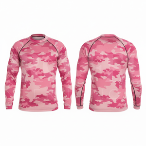 Nouveau design OEM ODM – T-shirt de compression camouflage à manches longues, respirant, couche de base pour le fitness et les sports de plein air - Product Image 4