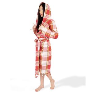 Albornoz de algodón con capucha, estilo peshtemal, para playa, a precio de exportación. - Product Image 3