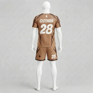 Vêtements de sport personnalisés professionnels avec impression par sublimation intégrale, matière polyester respirante pour l'identité d'équipe, football - Product Image 4