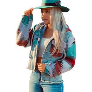 Chaqueta vaquera para mujer, color índigo oscuro, estilo blazer, corte ajustado, formal. - Product Image 5
