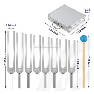 WORLD PRECISION SURGICAL WPS-TF8-CH Ensemble de 8 diapasons en aluminium pour chakra, certifié CE, pour la thérapie sonore - Product Image 3