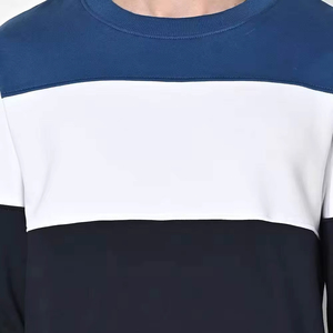 Suéter de Cuello Alto para Hombre, Personalizado al por Mayor, Diseño de Bloques de Color, Antiarrugas, Mezcla de Poliéster/Algodón, Tejido de Punto, Estilo Casual Deportivo, Corte Regular - Product Image 4