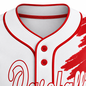 Maillot de baseball décontracté blanc uni à manches courtes avec boutons sur le devant pour homme, coupe classique, séchage rapide, respirant, vêtements pour toutes les saisons - Product Image 4